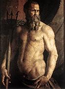 BRONZINO, Agnolo Portrait of Andrea Doria as Neptune df oil painting reproduction